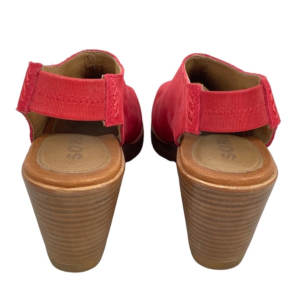 Sorel Ladies After Hours Slingback Sandals in Red size 8